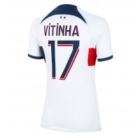 Camisa de time de futebol Paris Saint-Germain Vitinha Ferreira #17 Replicas 2º Equipamento Feminina 2023-24 Manga Curta